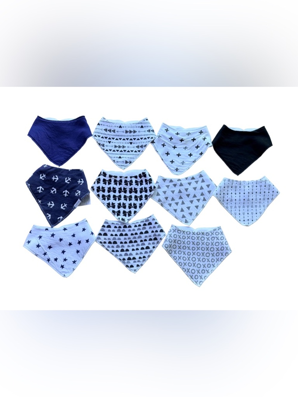 Bandana Bib Lot | Baby Bibs | 11 Piece Set | Drool Bibs | Unisex | Bundle